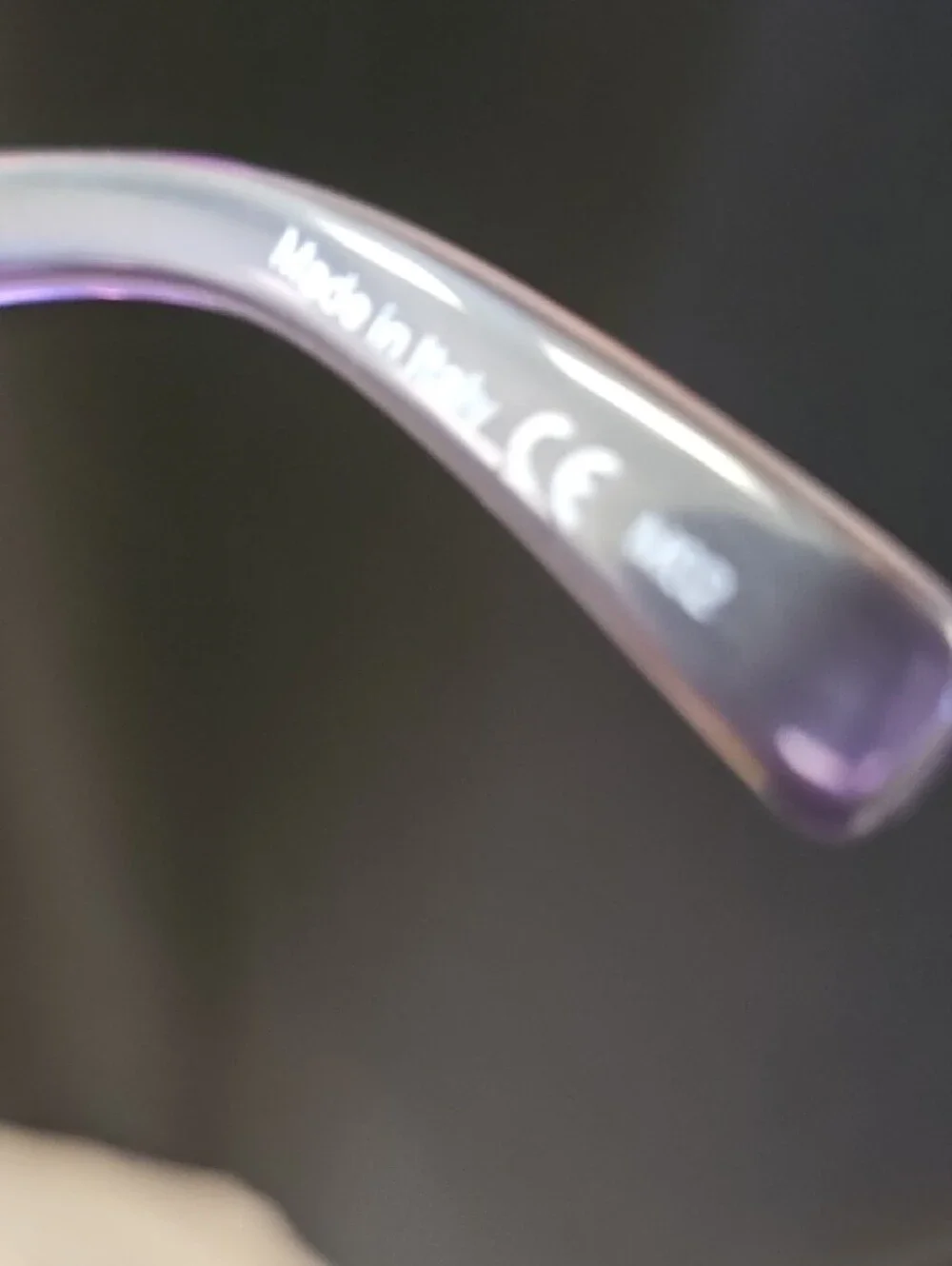 Von Zipper Purple Frame Iridescent Shield Sunglasses